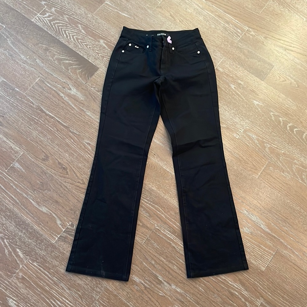Cambio black jeans. Low-rise.
